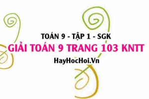 Giải Toán 9 trang 103 tập 1 Kết nối tri thức